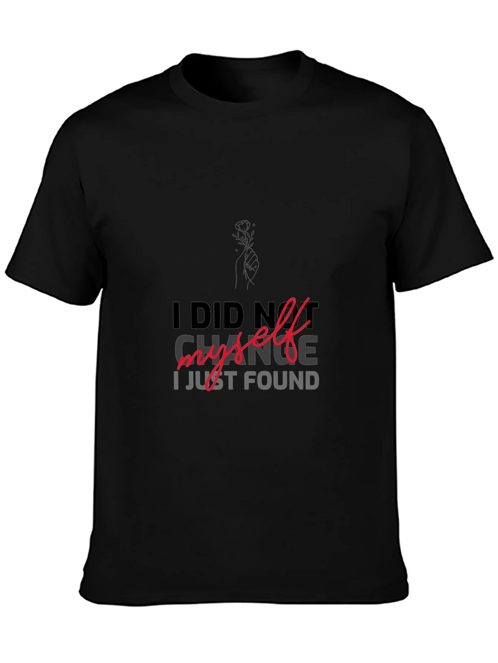 I DID NOT CHANGE MYSELF T-shirt product image 6