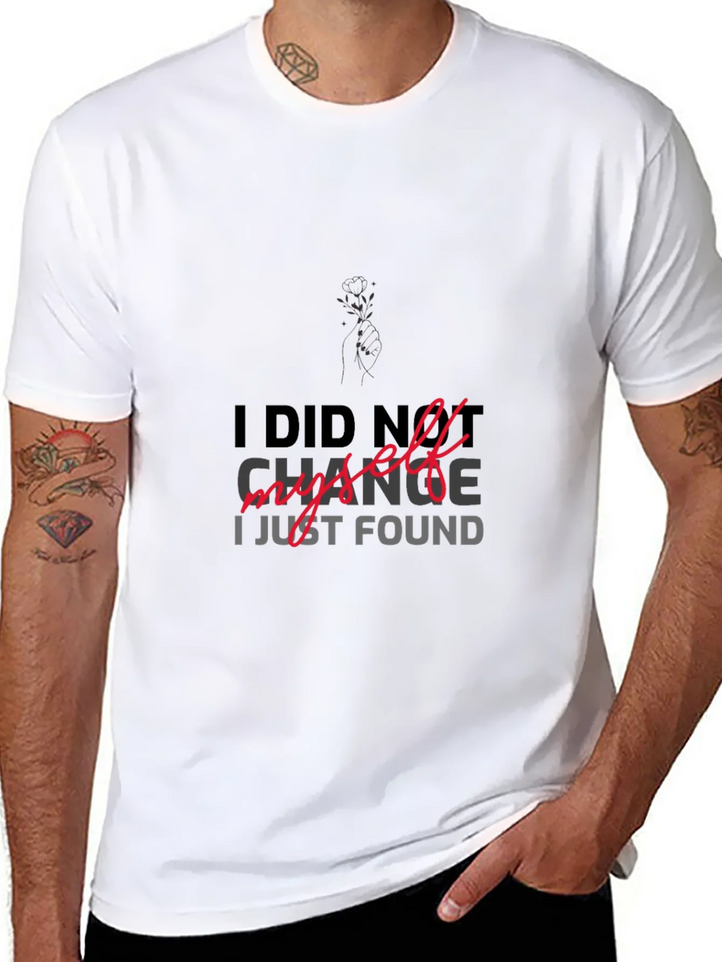 I DID NOT CHANGE MYSELF T-shirt product image 10