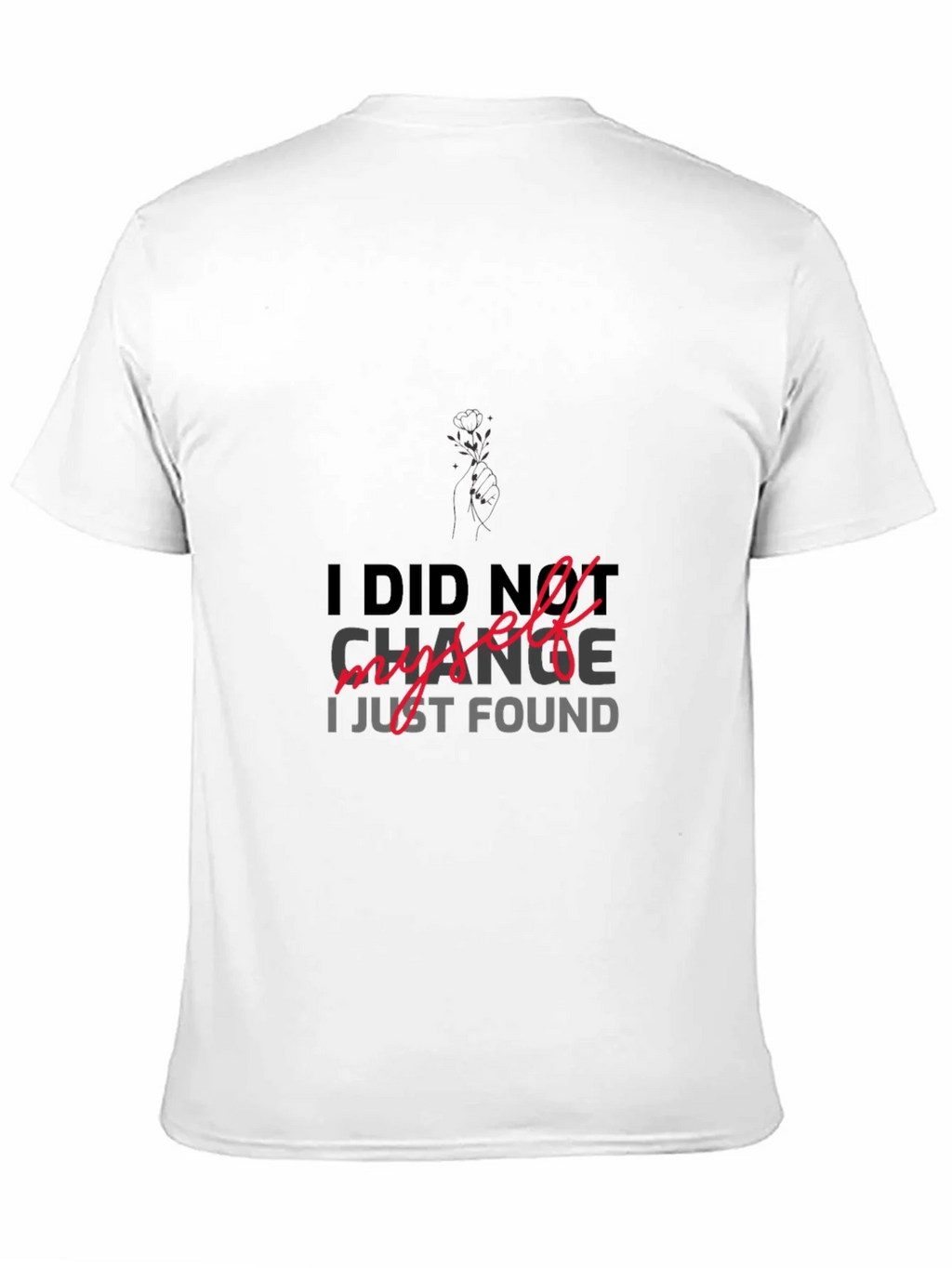 I DID NOT CHANGE MYSELF T-shirt product image 2