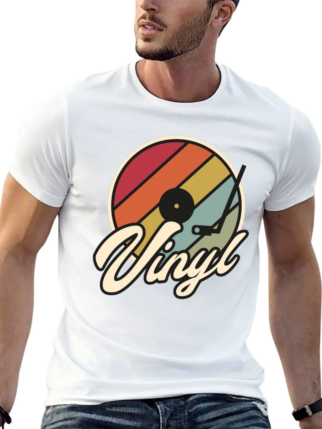 Retro Vinyl Record T-Shirt - Music Lover Tee product image 4