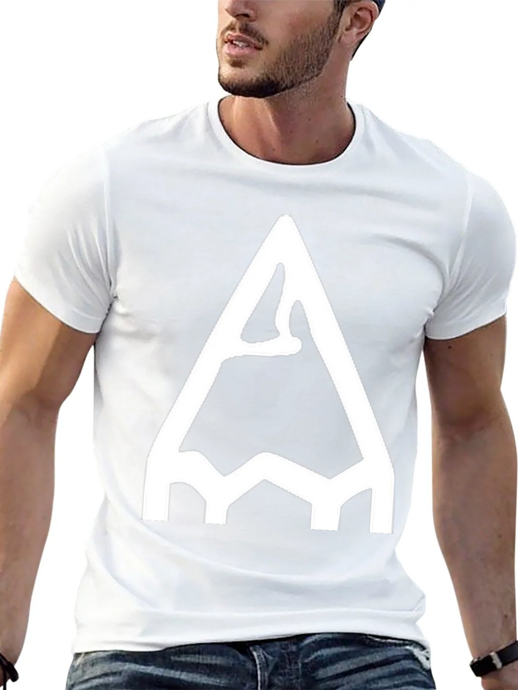 Pencil Sketch Graphic Tee - Black Cotton Casual Shirt product image 4