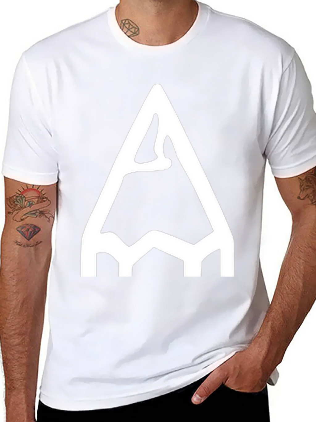 Pencil Sketch Graphic Tee - Black Cotton Casual Shirt product image 10