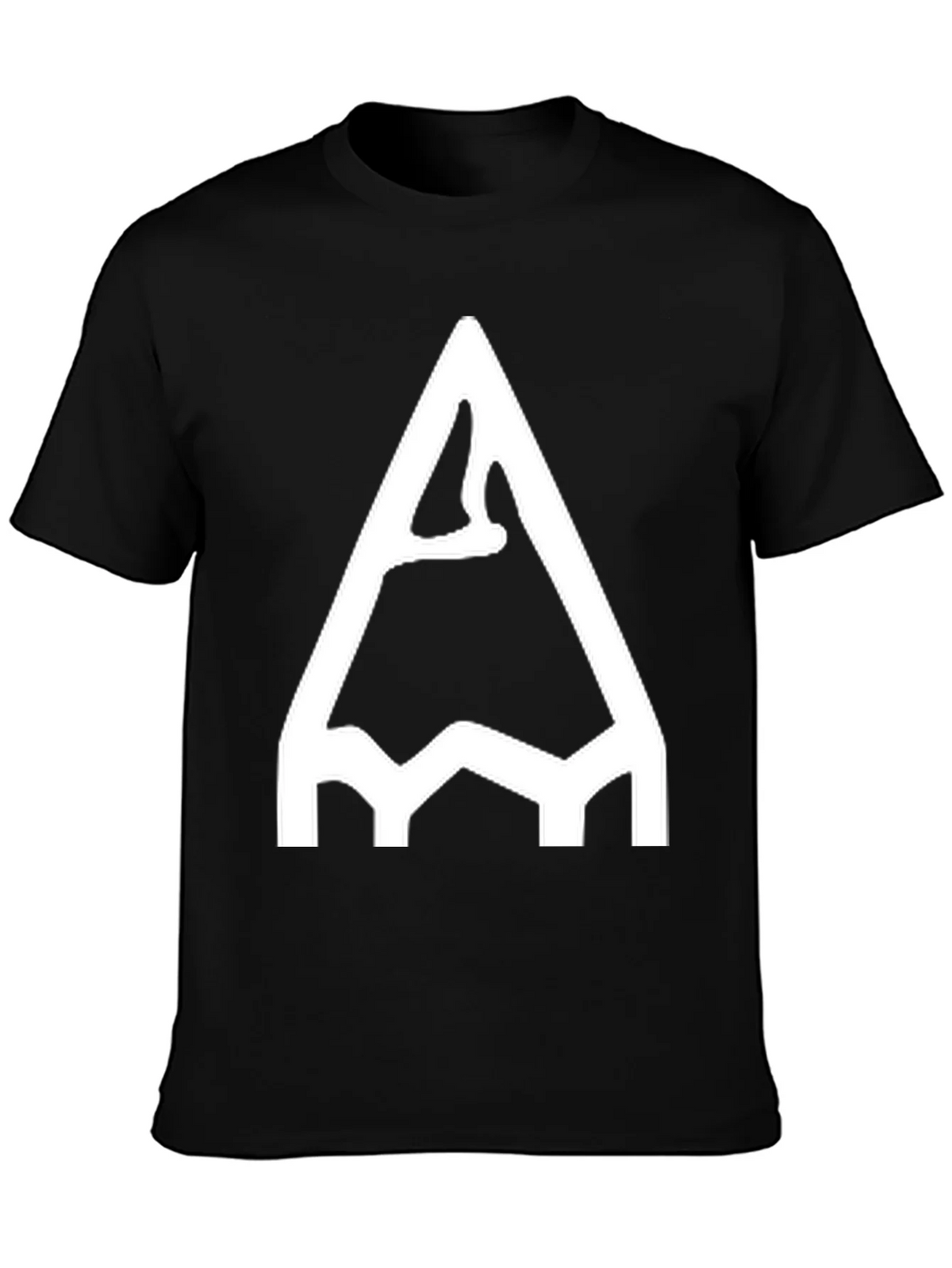 Pencil Sketch Graphic Tee - Black Cotton Casual Shirt product image 6
