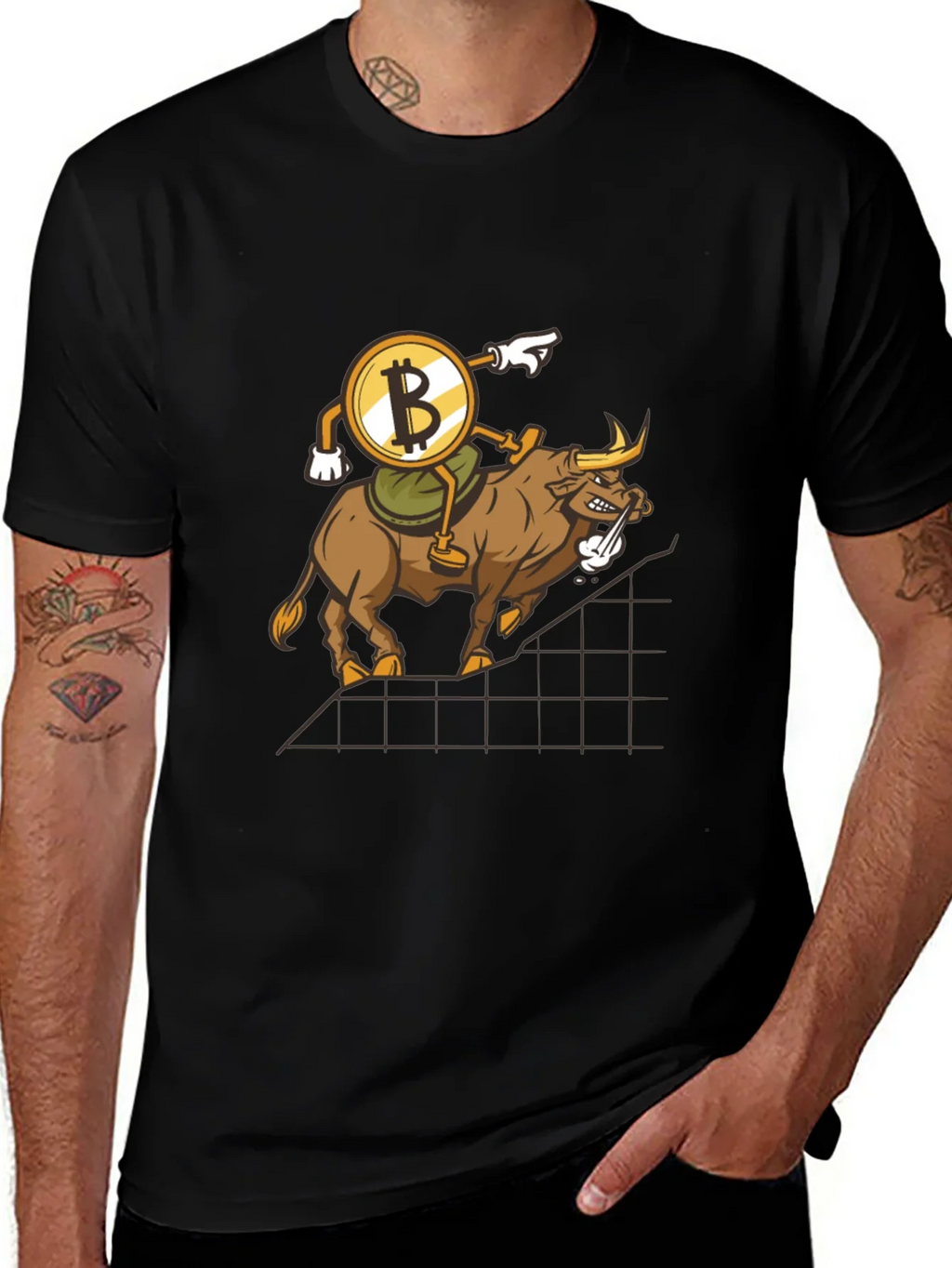 Bitcoin Bull Run T-Shirt - Crypto Trading Tee product image 1