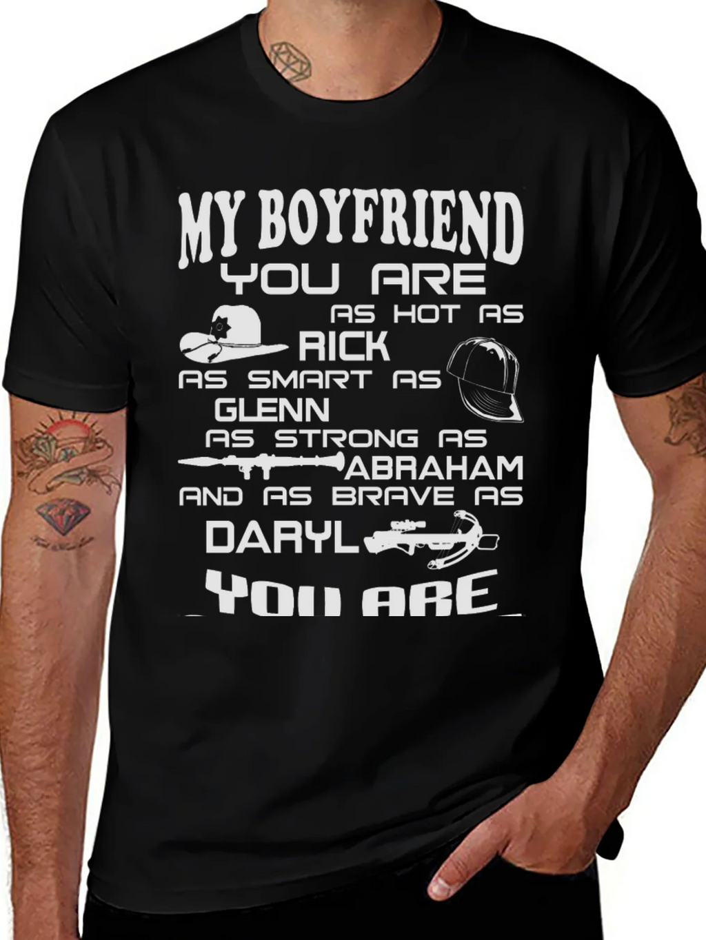 Boyfriend T-Shirt - Walking Dead Inspired product image 1