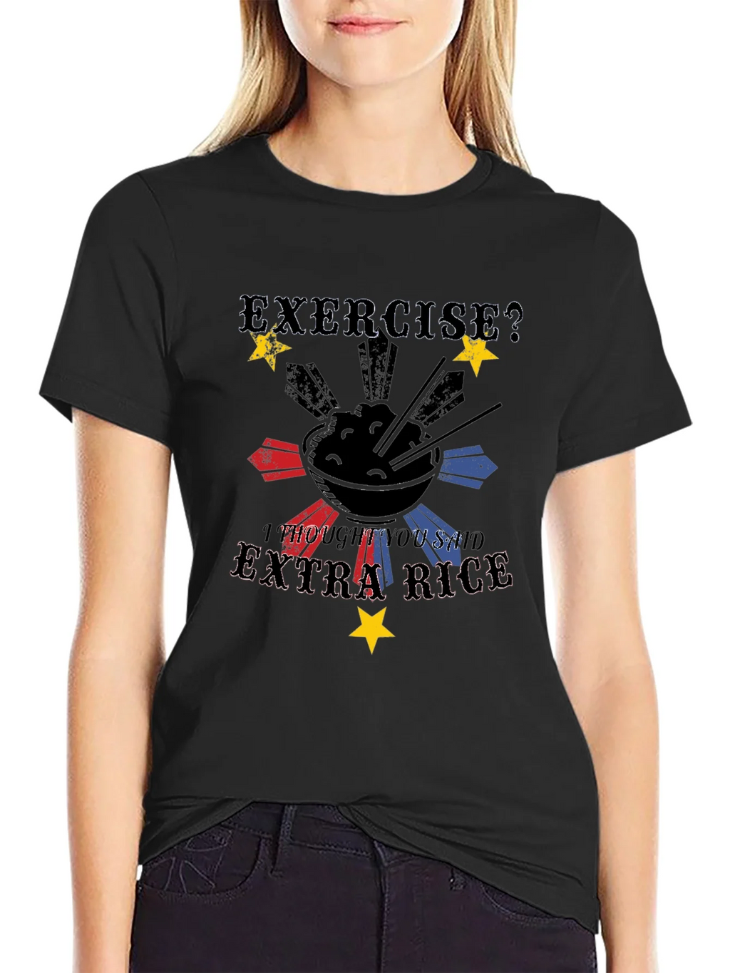 Extra Rice Black Graphic Tee product image 5