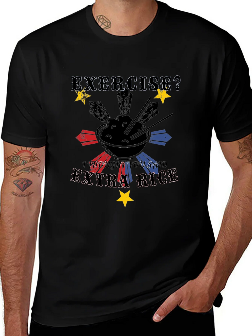Extra Rice Black Graphic Tee product image 1