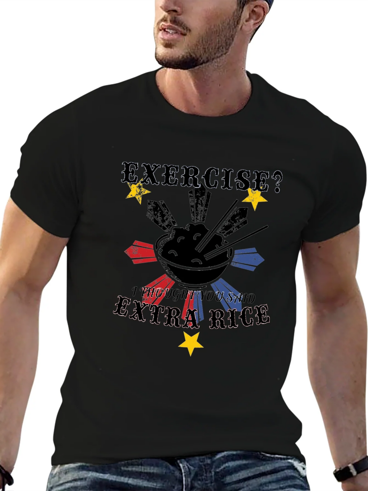 Extra Rice Black Graphic Tee product image 9