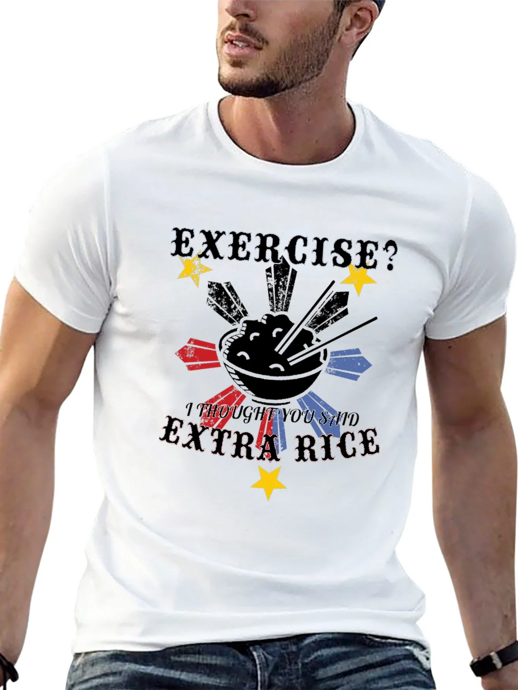 Extra Rice Black Graphic Tee product image 4