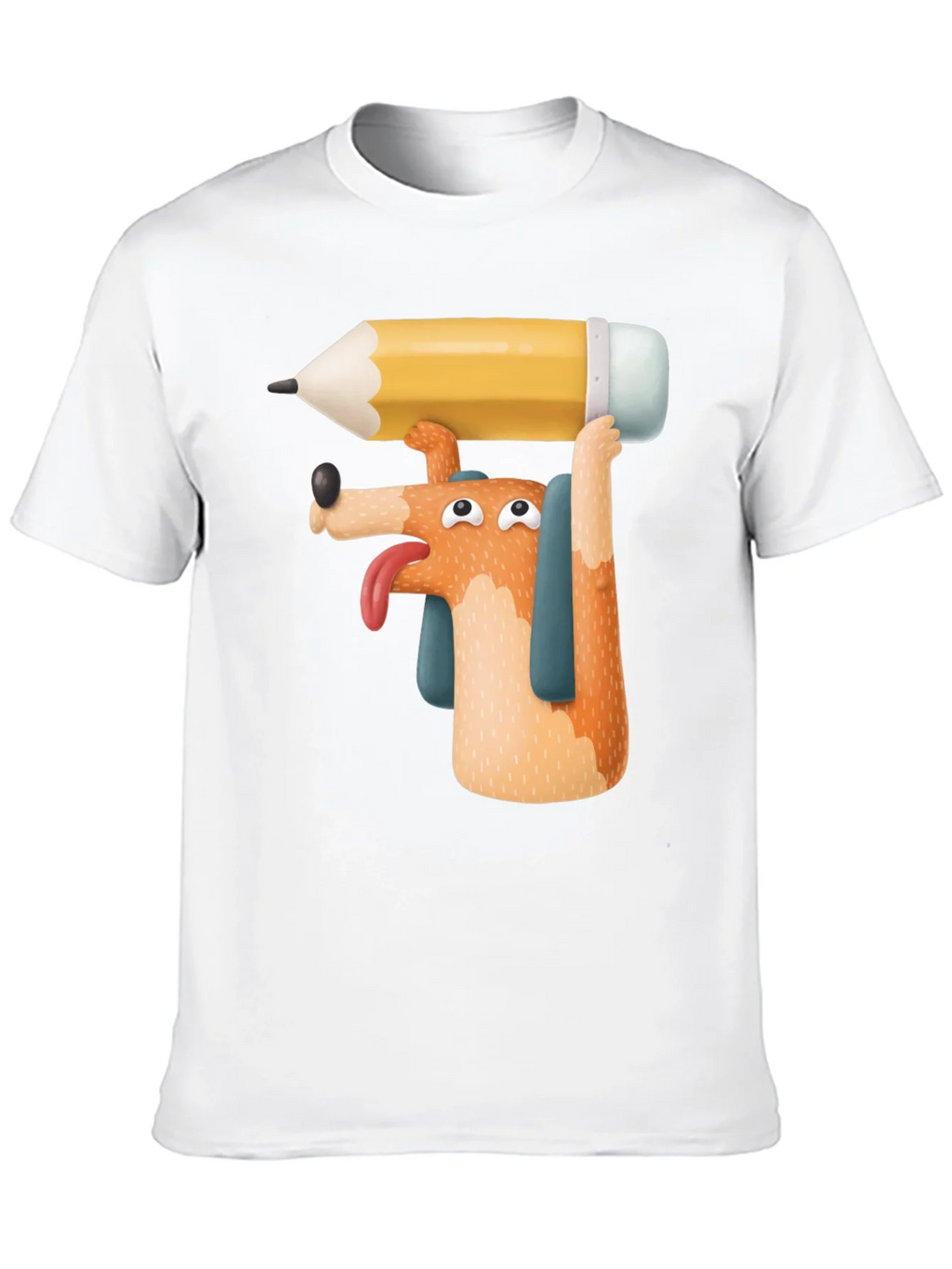 Dog with Pencil T-Shirt - Funny Graphic Tee product image 12