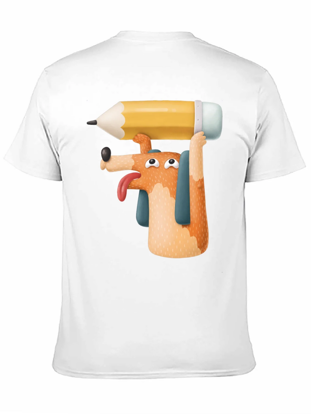 Dog with Pencil T-Shirt - Funny Graphic Tee product image 2