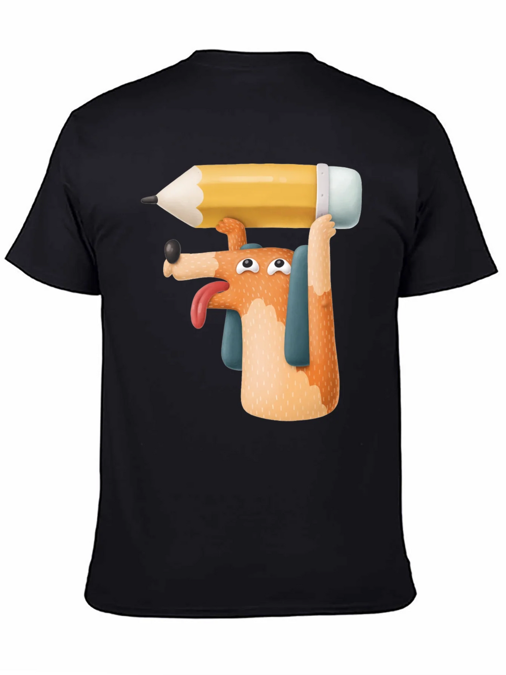 Dog with Pencil T-Shirt - Funny Graphic Tee product image 7