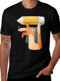 Dog with Pencil T-Shirt - Funny Graphic Tee product image 1