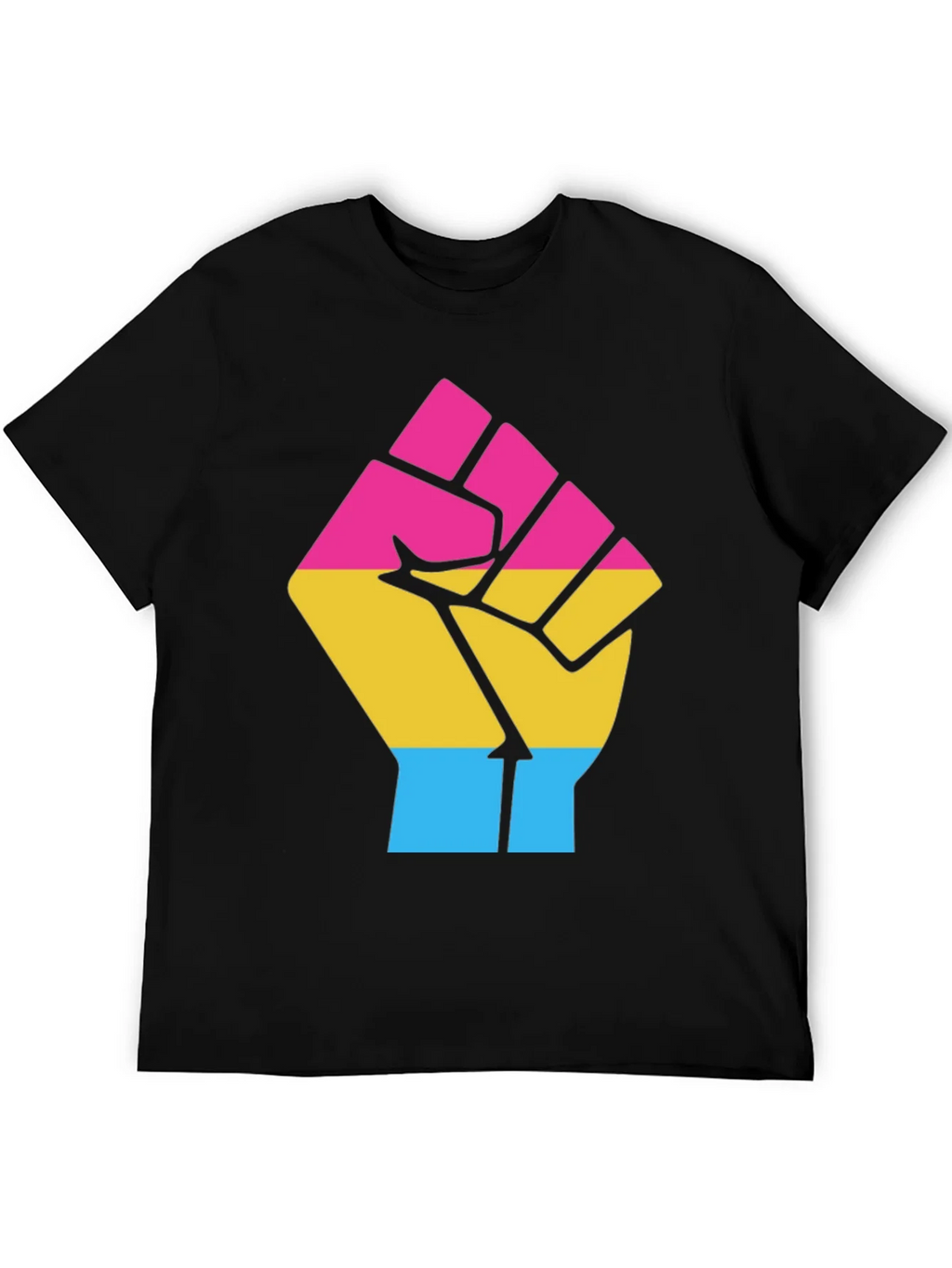 Pansexual Pride Fist T-Shirt product image 8