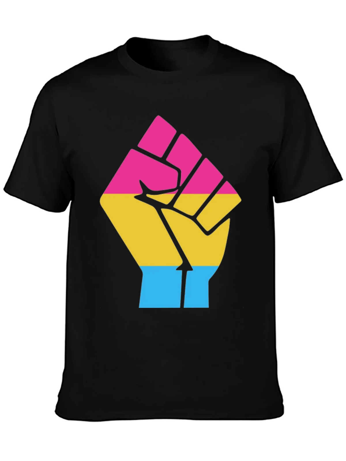 Pansexual Pride Fist T-Shirt product image 6