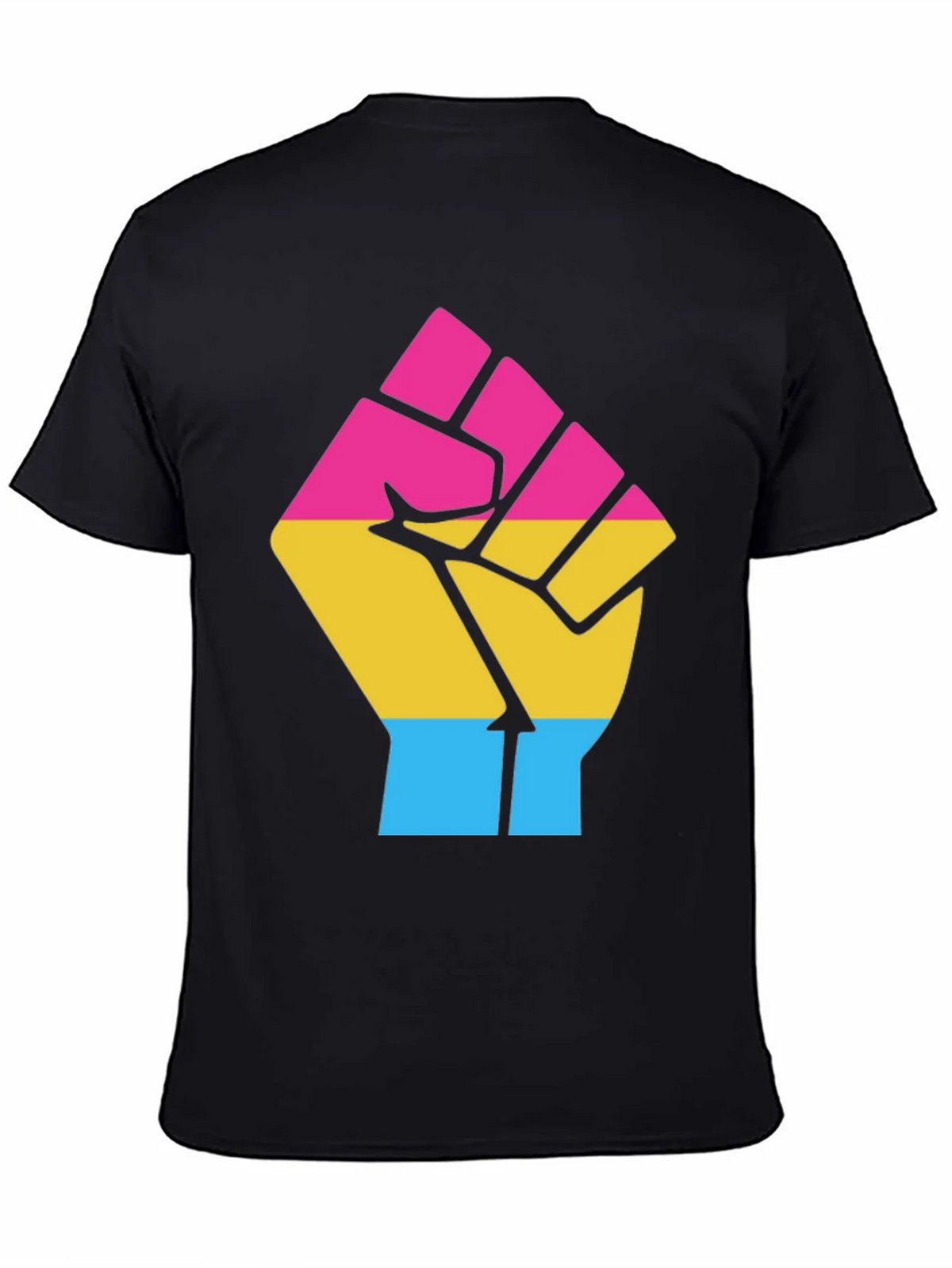 Pansexual Pride Fist T-Shirt product image 7