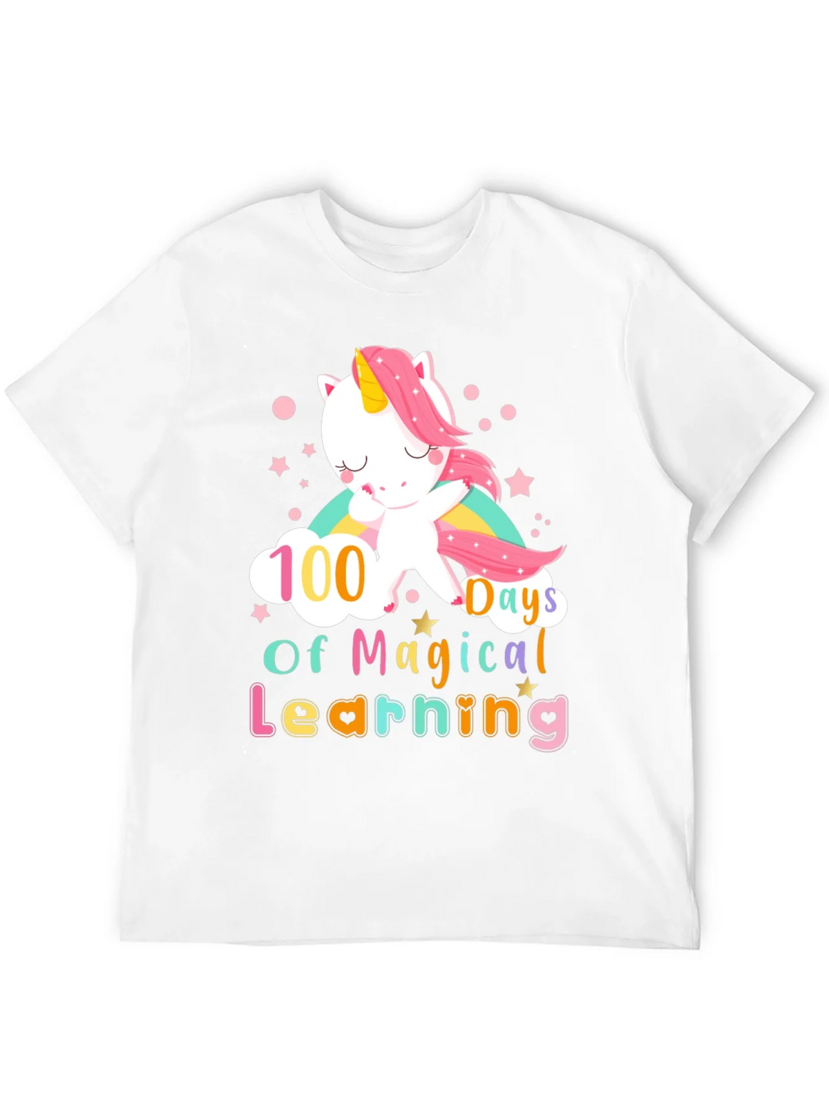 100 Days of Magical Learning Unicorn T-Shirt product image 3