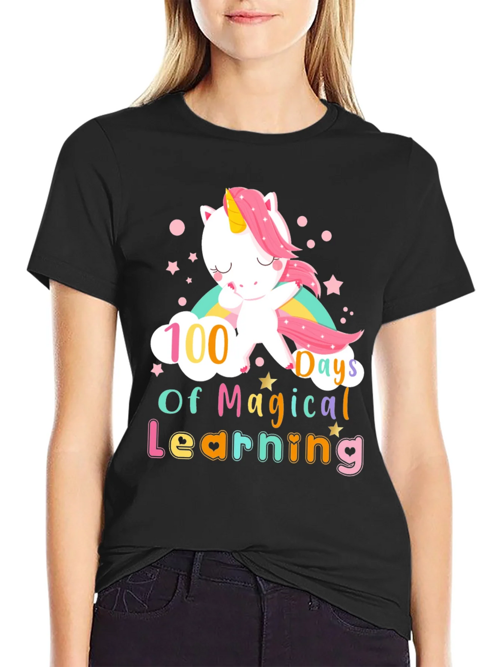 100 Days of Magical Learning Unicorn T-Shirt product image 5