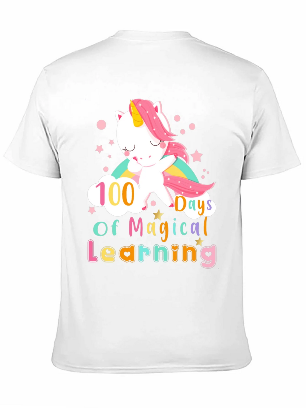 100 Days of Magical Learning Unicorn T-Shirt product image 2