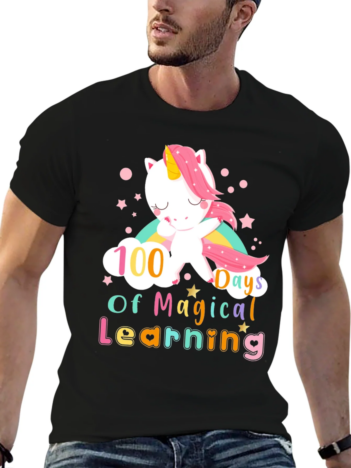 100 Days of Magical Learning Unicorn T-Shirt product image 9