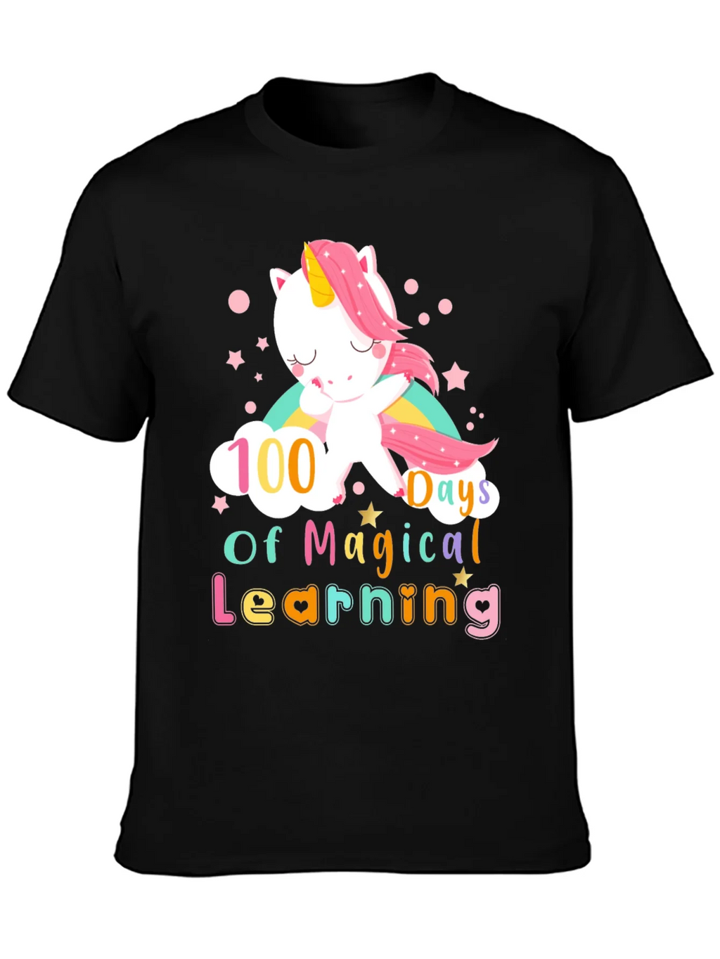 100 Days of Magical Learning Unicorn T-Shirt product image 6