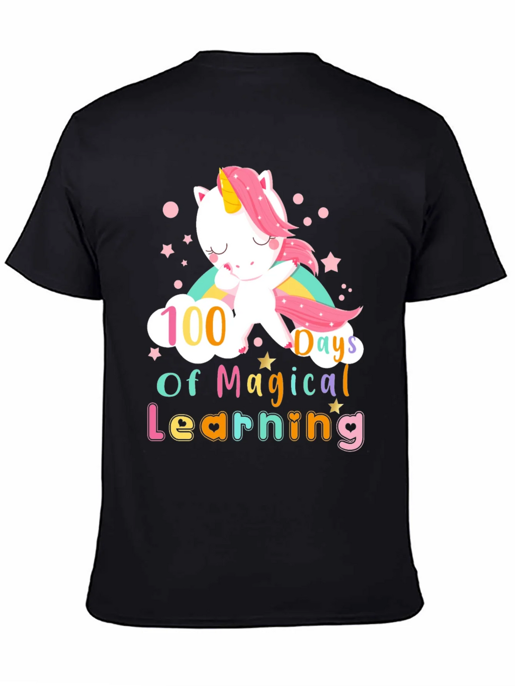 100 Days of Magical Learning Unicorn T-Shirt product image 7