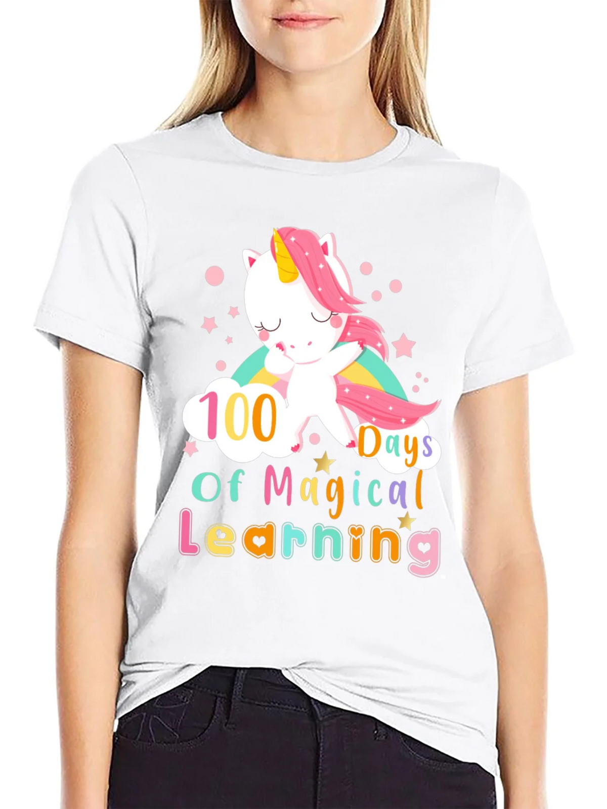 100 Days of Magical Learning Unicorn T-Shirt product image 11