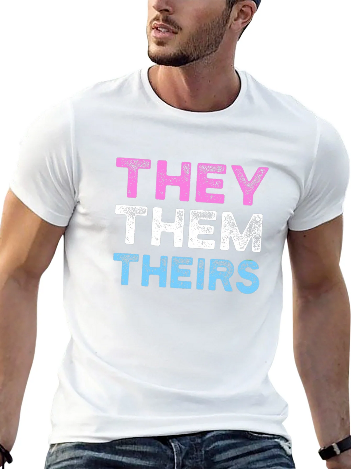 THEY THEM THEIRS Pronoun Pride T-Shirt product image 4