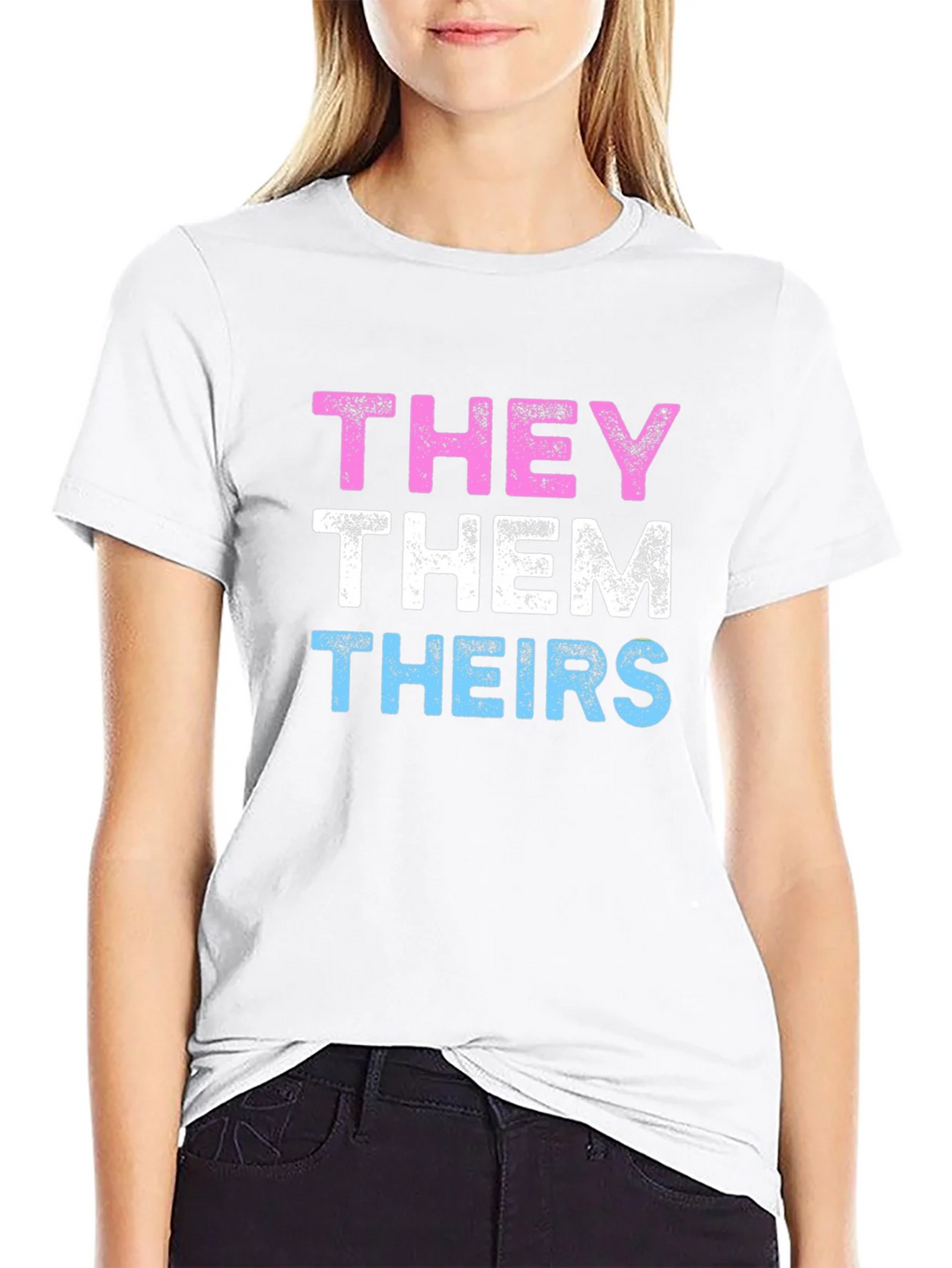 THEY THEM THEIRS Pronoun Pride T-Shirt product image 11