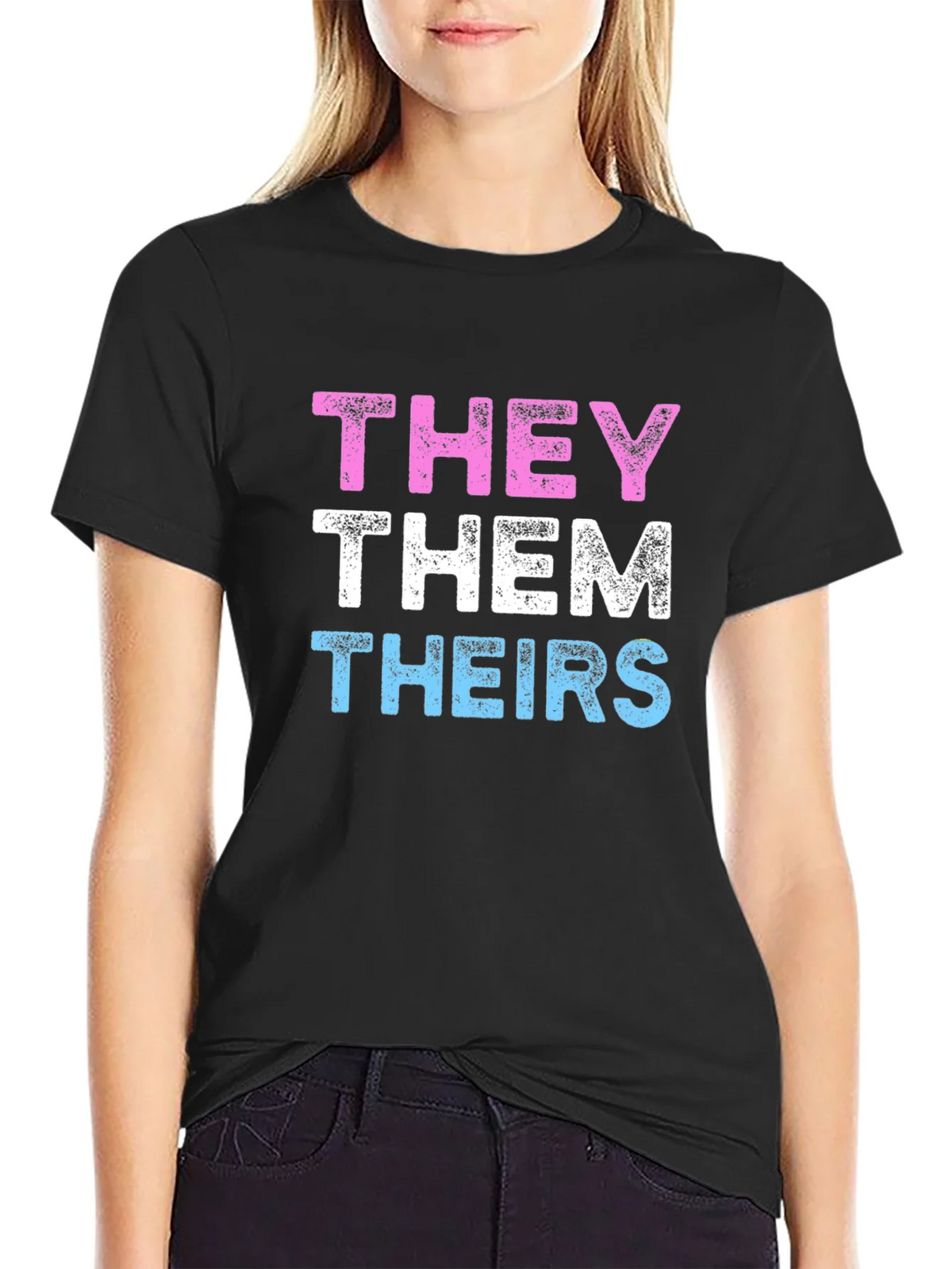 THEY THEM THEIRS Pronoun Pride T-Shirt product image 5