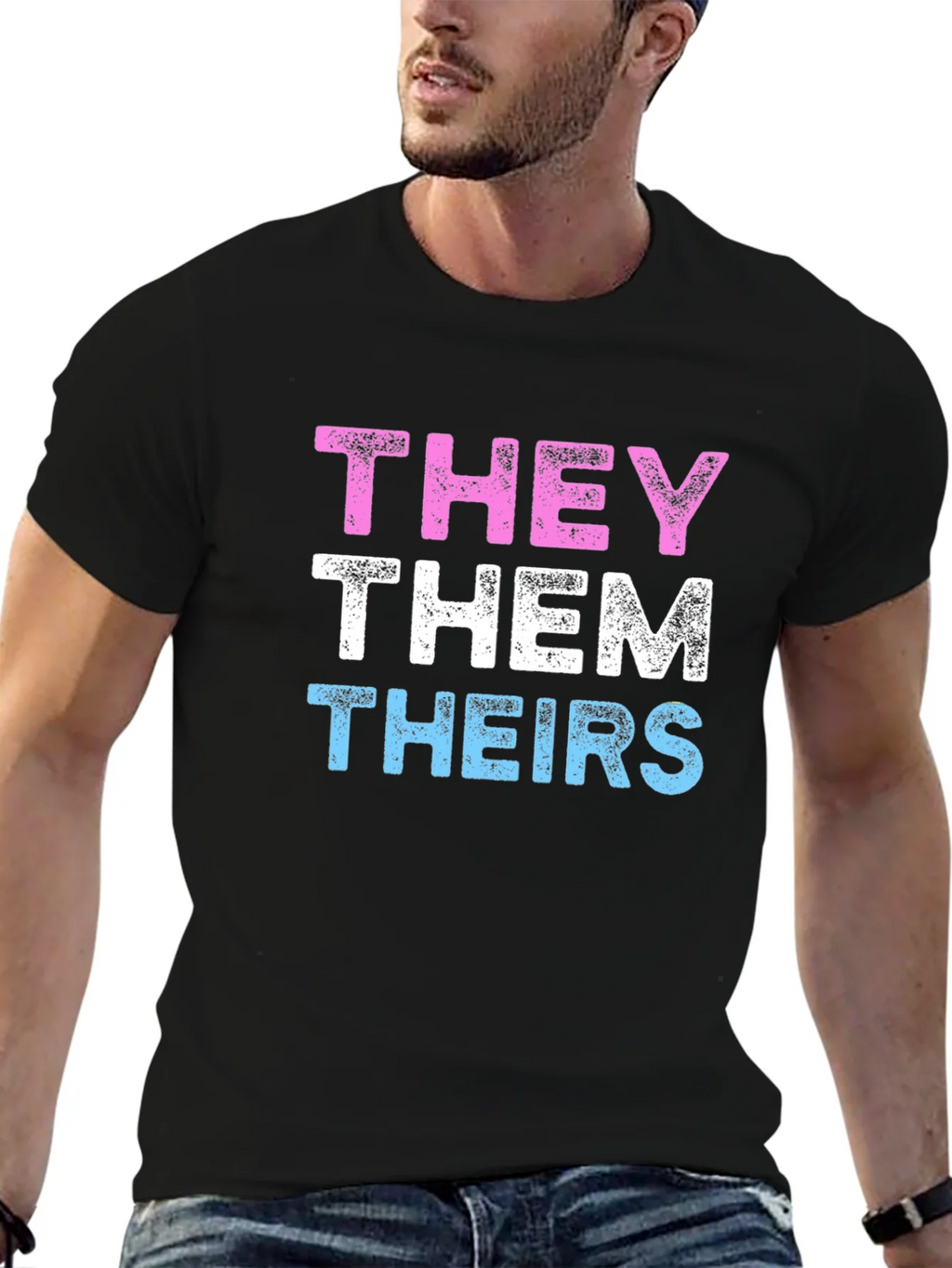 THEY THEM THEIRS Pronoun Pride T-Shirt product image 9