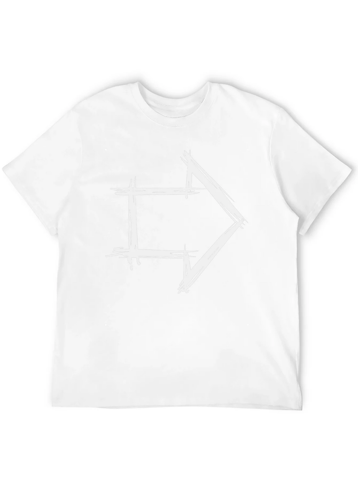 Modern Arrow Graphic Tee - Black Cotton T-Shirt product image 3