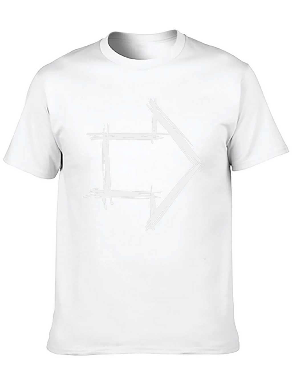Modern Arrow Graphic Tee - Black Cotton T-Shirt product image 12
