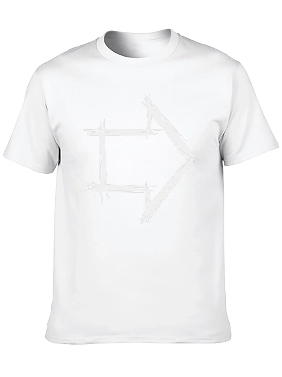 Modern Arrow Graphic Tee - Black Cotton T-Shirt product image 12