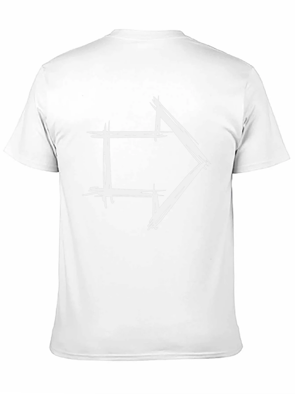 Modern Arrow Graphic Tee - Black Cotton T-Shirt product image 2