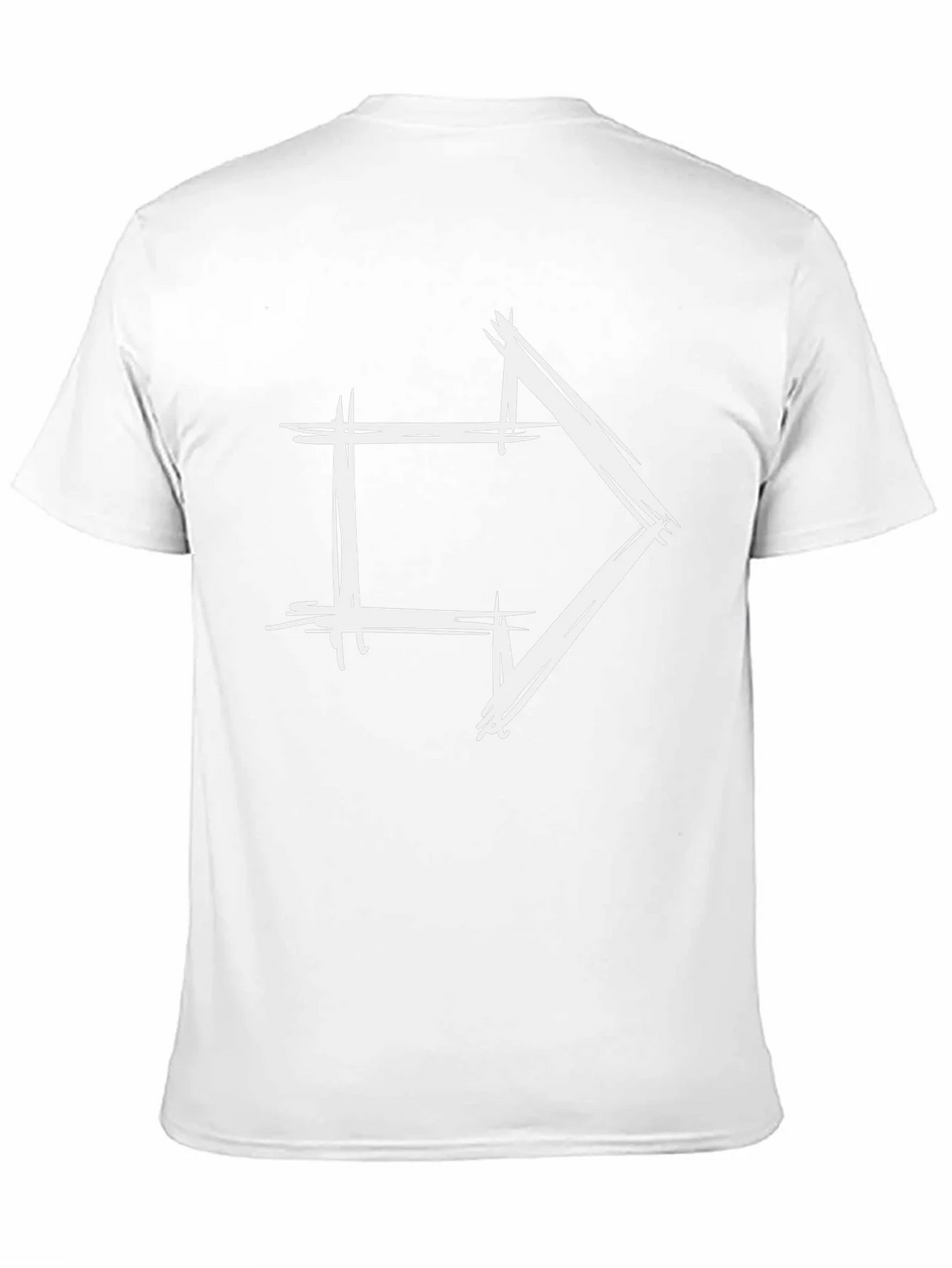 Modern Arrow Graphic Tee - Black Cotton T-Shirt product image 2