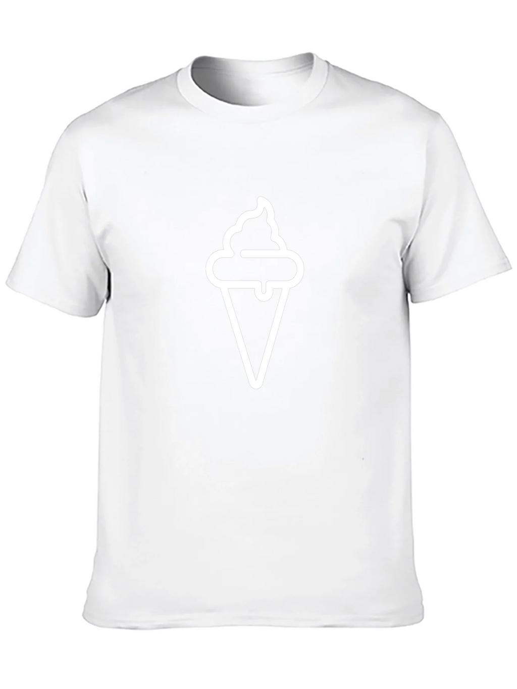 Ice Cream Cone Graphic Black T-Shirt product image 12