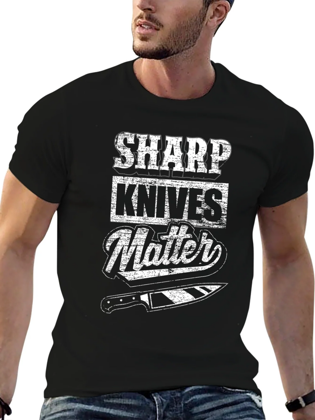 Sharp Knives Matter Chef T-Shirt product image 9