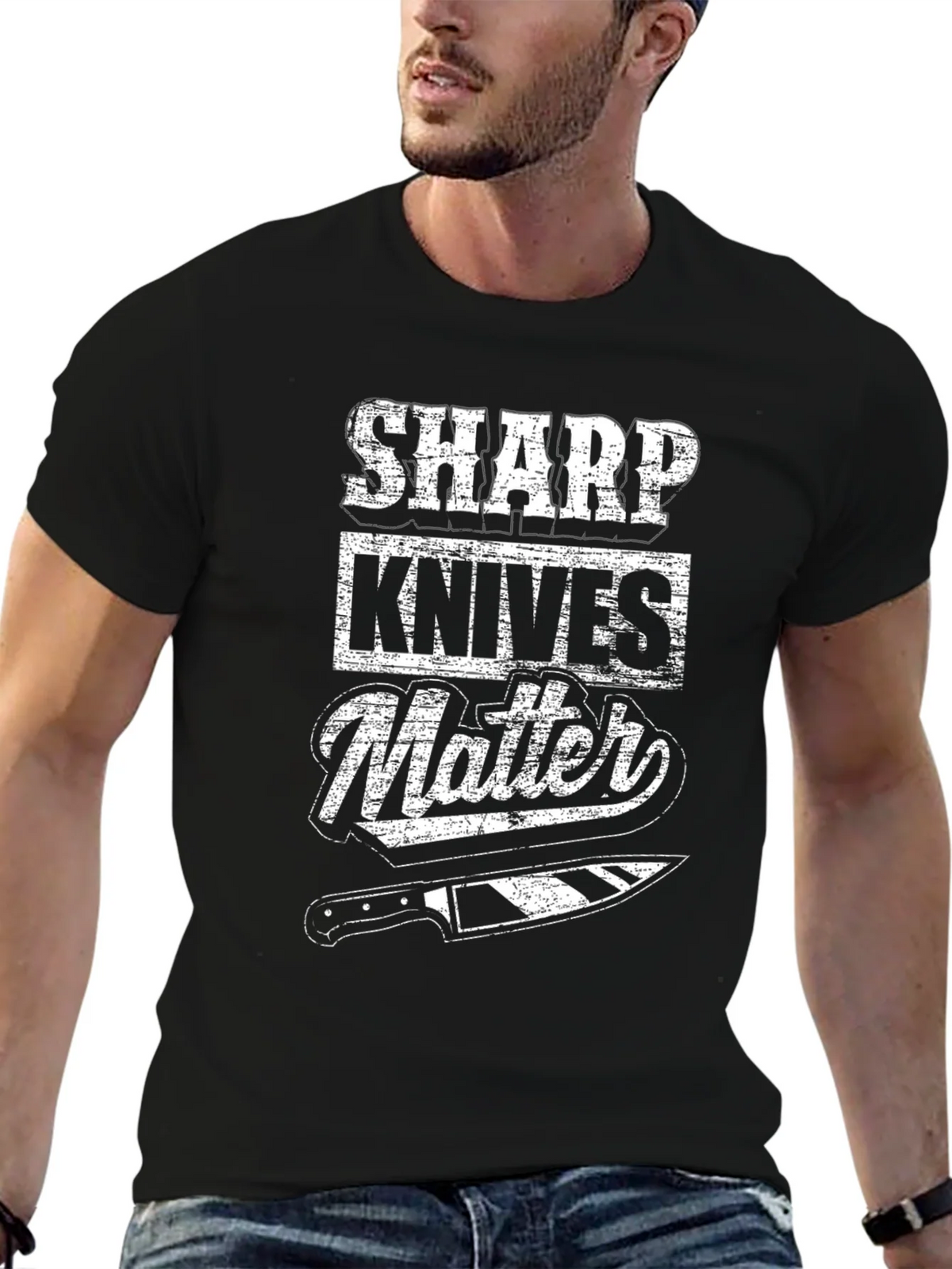 Sharp Knives Matter Chef T-Shirt product image 9