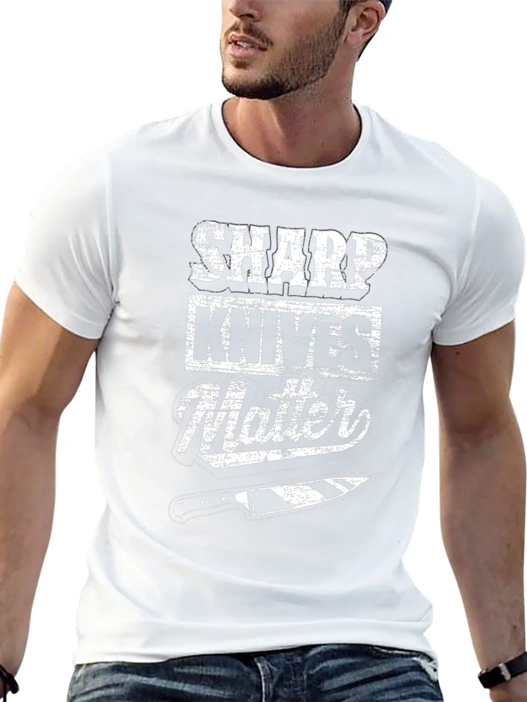 Sharp Knives Matter Chef T-Shirt product image 4