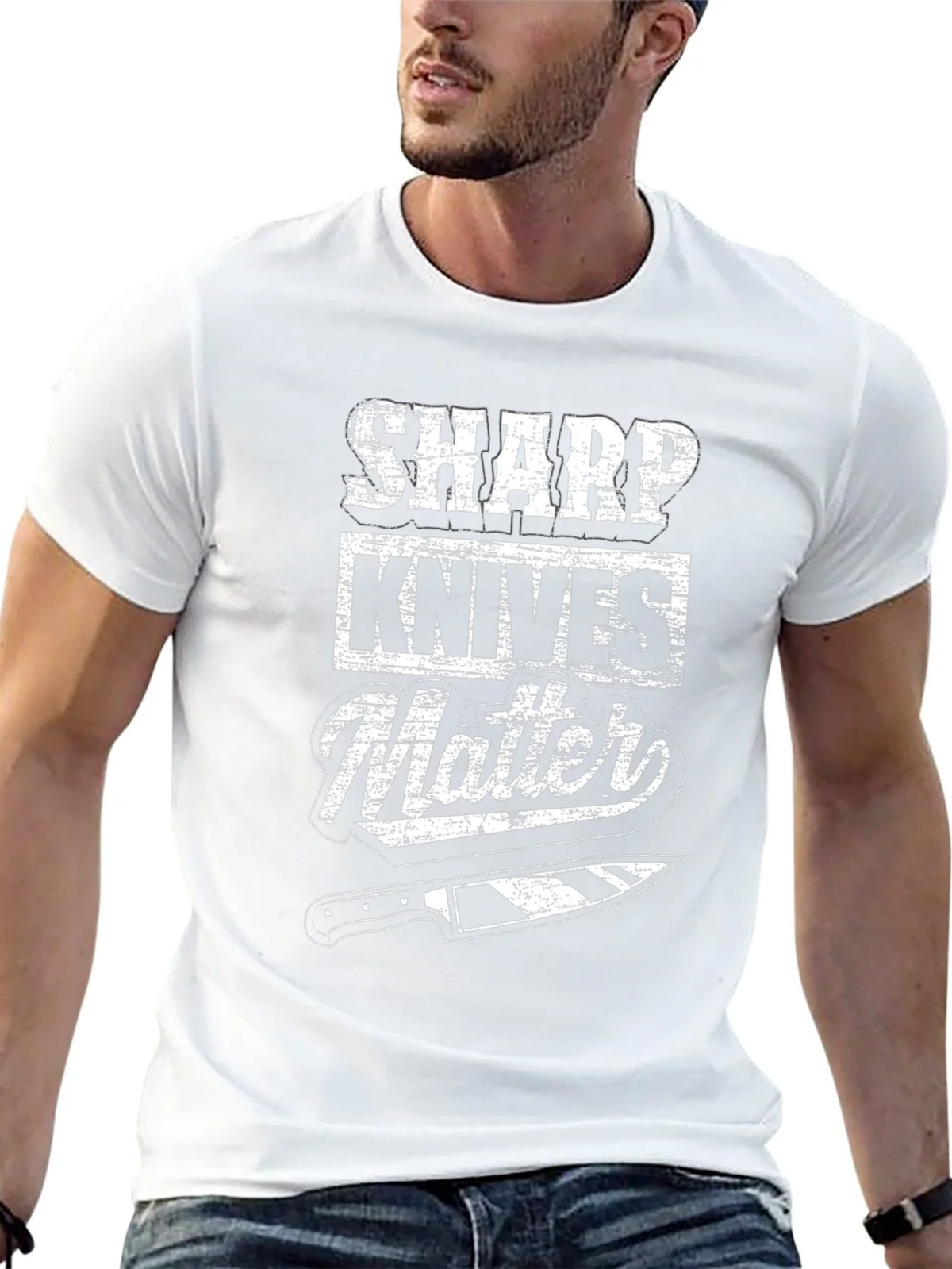 Sharp Knives Matter Chef T-Shirt product image 4