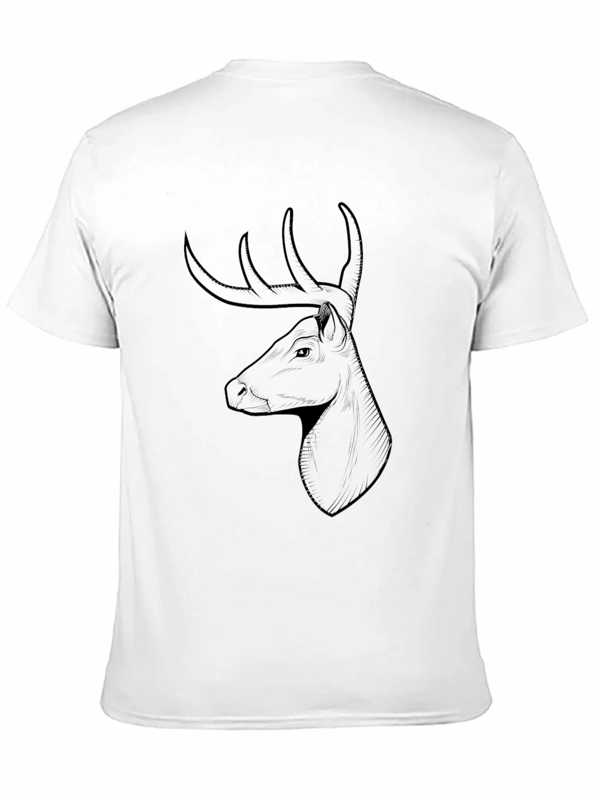 Mens Black Deer Graphic Tee product image 2