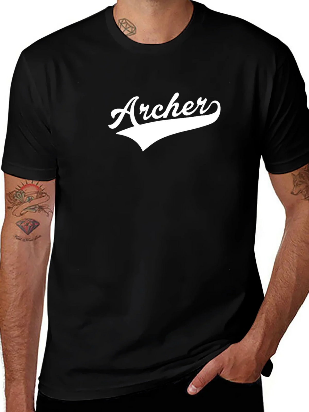 Archer Graphic Print Black T-Shirt product image 1