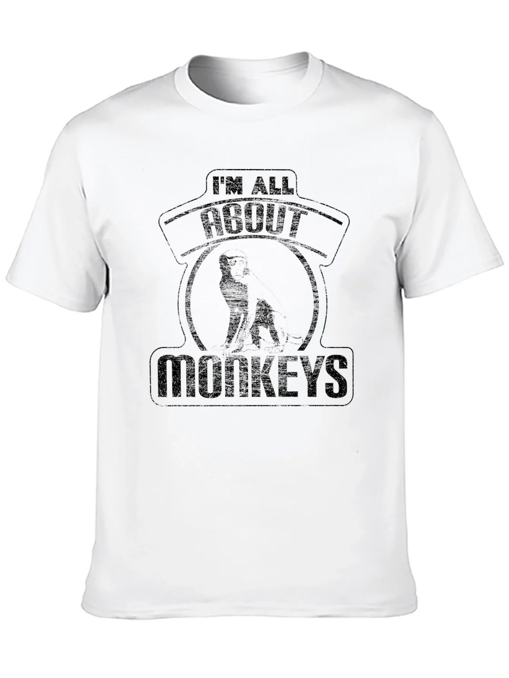 Im All About Monkeys Black T-Shirt product image 12