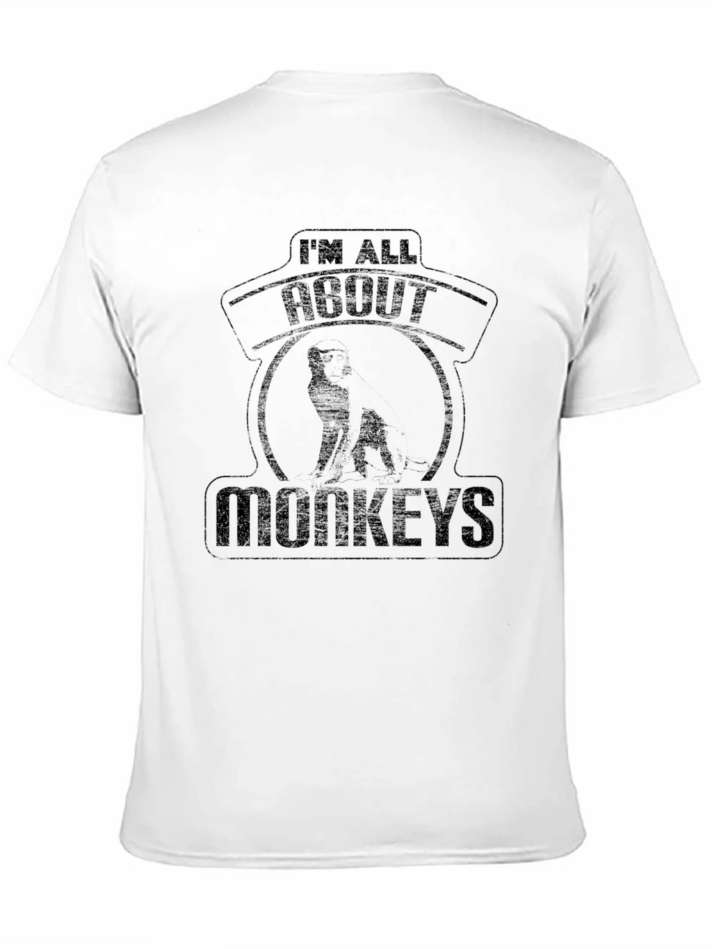 Im All About Monkeys Black T-Shirt product image 2
