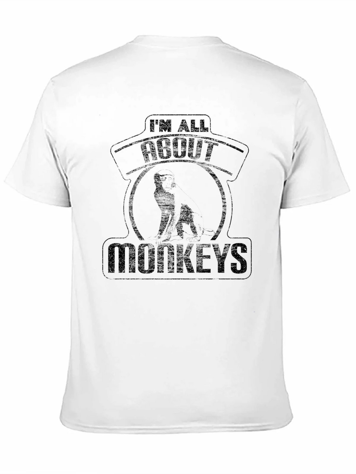Im All About Monkeys Black T-Shirt product image 2