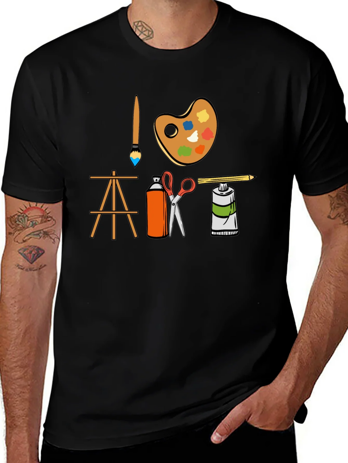 Artists Tools Graphic T-Shirt - Creative Arts Design product image 1