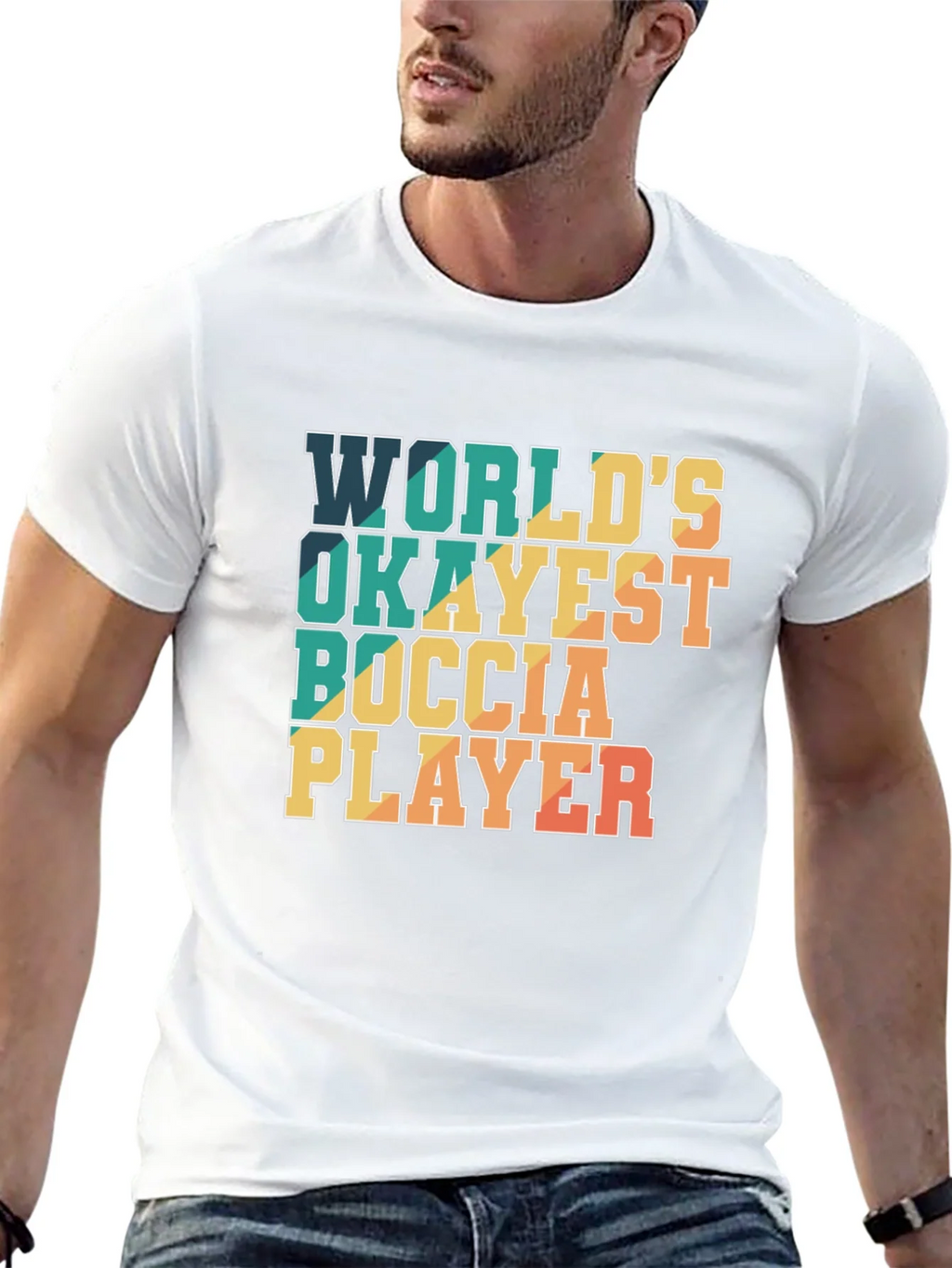 Worlds Okayest Boccia Player T-Shirt product image 4
