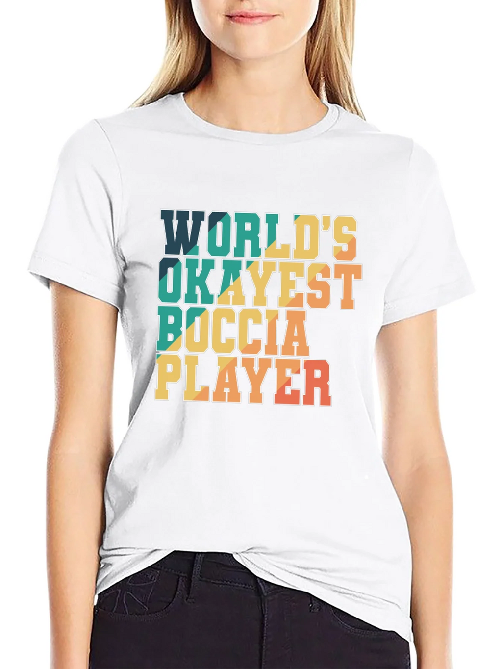Worlds Okayest Boccia Player T-Shirt product image 11