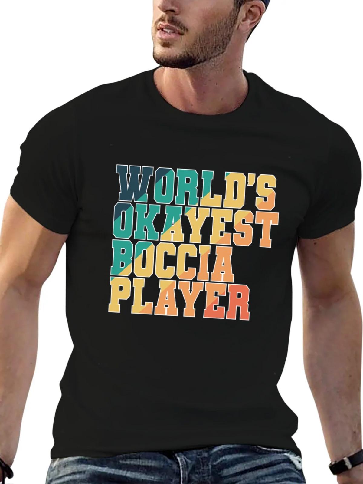 Worlds Okayest Boccia Player T-Shirt product image 9